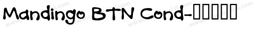 Mandingo BTN Cond字体转换
